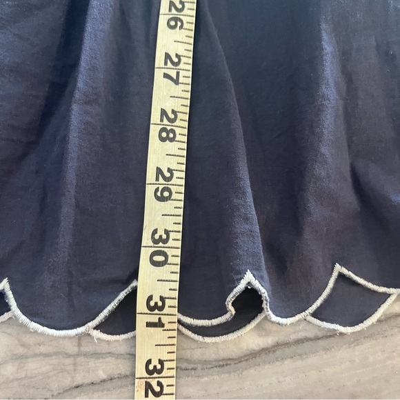 Pomander Place Tuckernut Navy Blue Embroidered Women's Dress Tunic Size Medium - Picture 7 of 10